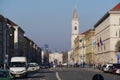 Odeonsplatz, view north through the LudwigstraÃÅ¸e in Munich